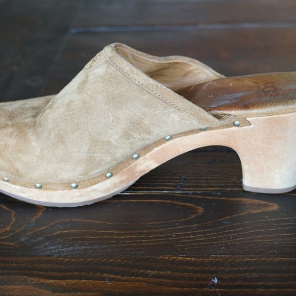 UGG Abbie Women's Suede Mule Clogs - Picture 9 of 12